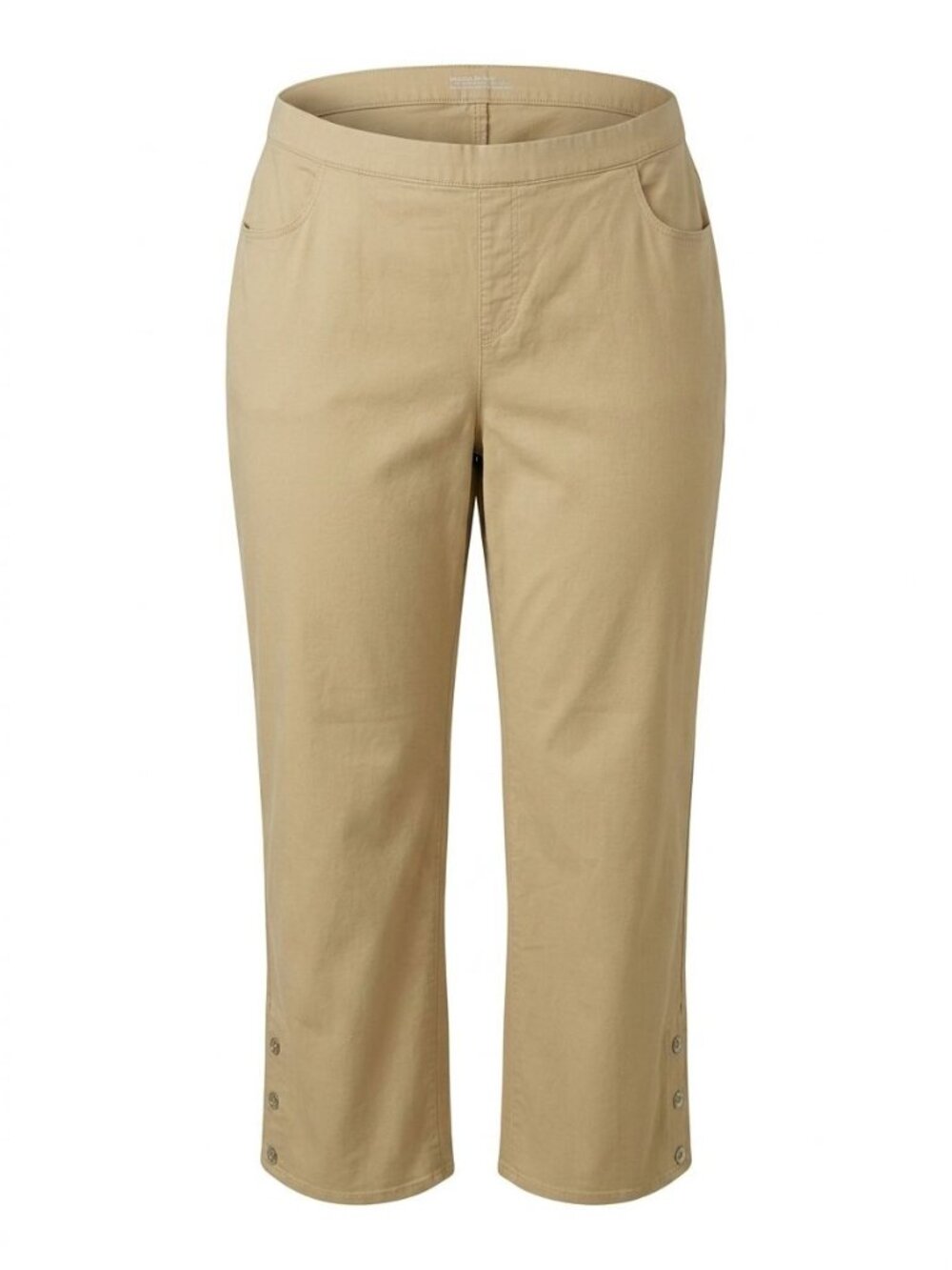 NWOT Isaac Mizrahi Live! Tall True Denim Wide Leg Jeans Sz 30WT Khaki A473495